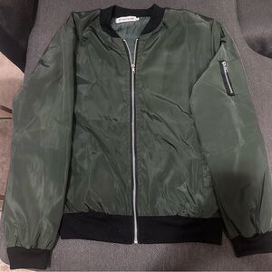 Green Bomber Jacket